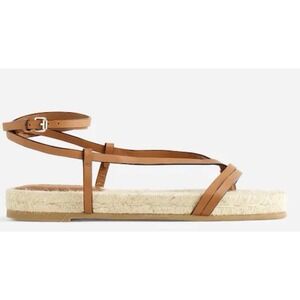 NEW Madewell The Mira Espadrille Thong Sandal Ankle Strap Summer Coastal Size 11